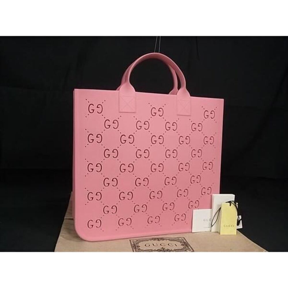 GUCCI GG Handbag Tote Bag Pink